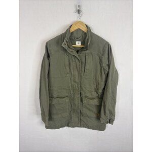 Tentree Organic Cotton Field Jacket Mens Small Green Utility Coat